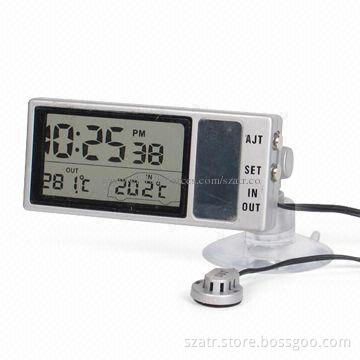 Car In/Out Thermometer with Calendar/Date-day Display, Fahrenheit or Celsius Reading